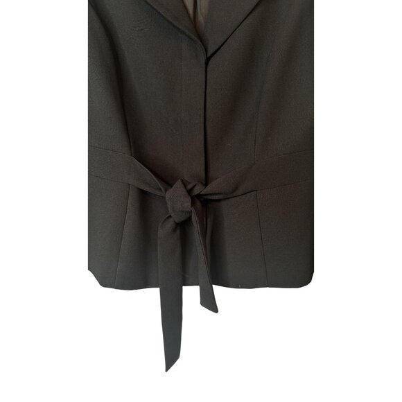 2/$30 Talbots Size 10 Black Blazer Jacket Polyester & Acetate - Picture 6 of 15